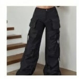 Women's Black Cargo Pants